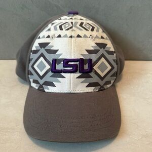 Youth LSU Tigers Strapback Adjustable Hat Cap Boy Girl NCAA Gray White Purple